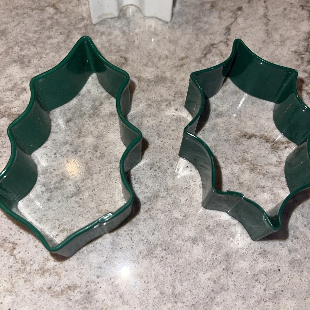 Vintage Aluminum Metal Copper Cookie Cutters Christmas Decor Lot Of 9